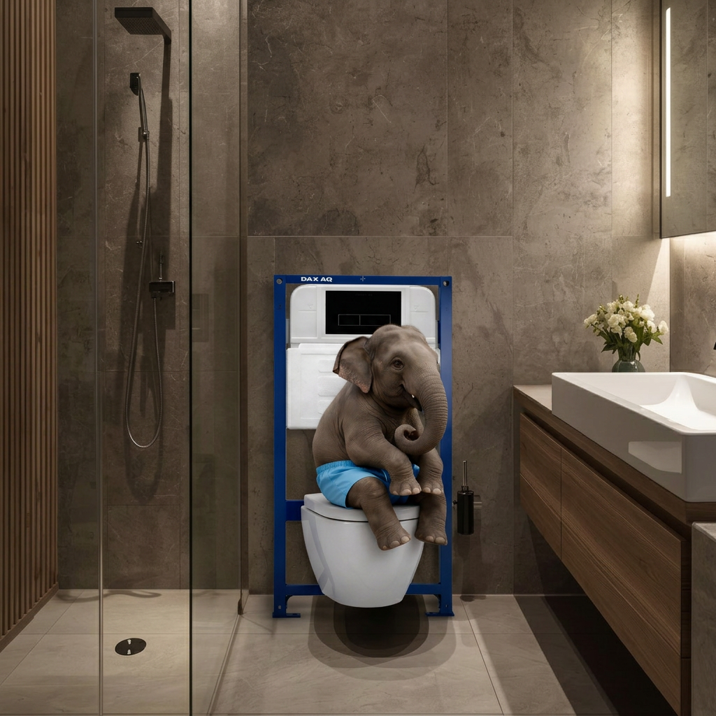 DAX-AQ powder-coated steel mounting frame close-up