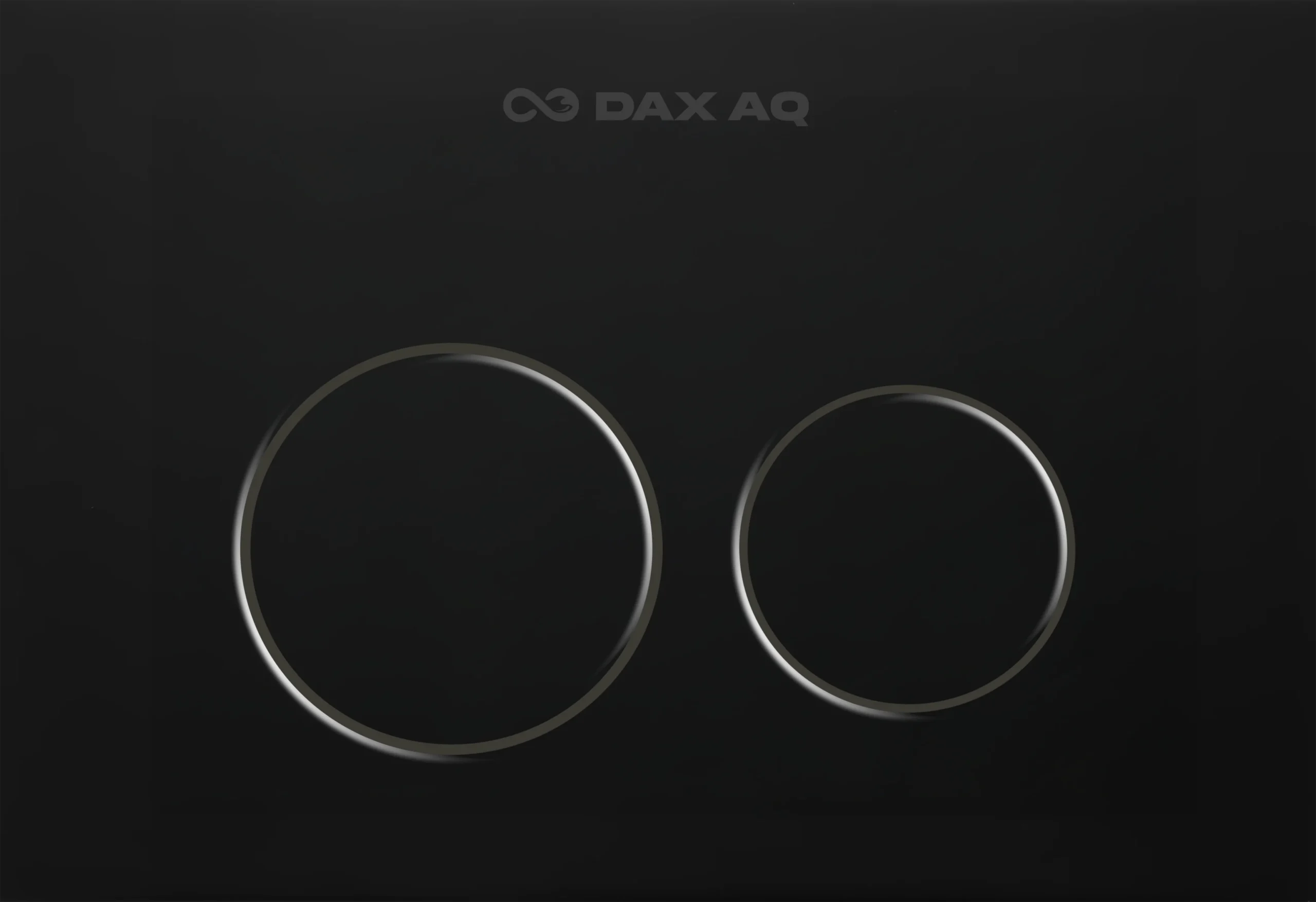 Halo - Flush Plate - Black Matt